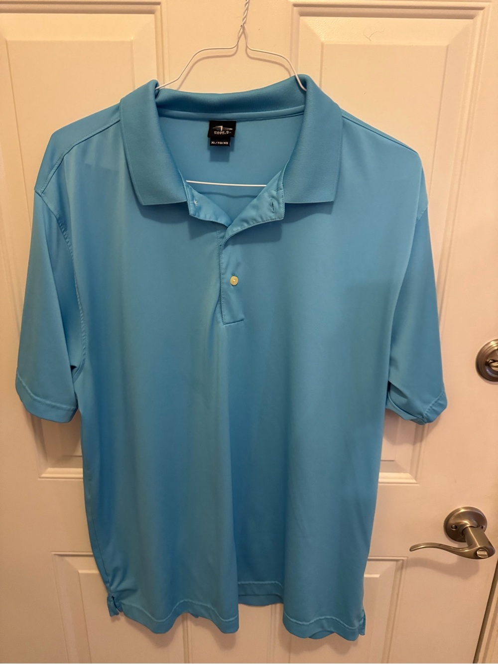 Men's Sky Blue Polo Shirt - Classic Short Sleeve Comfort